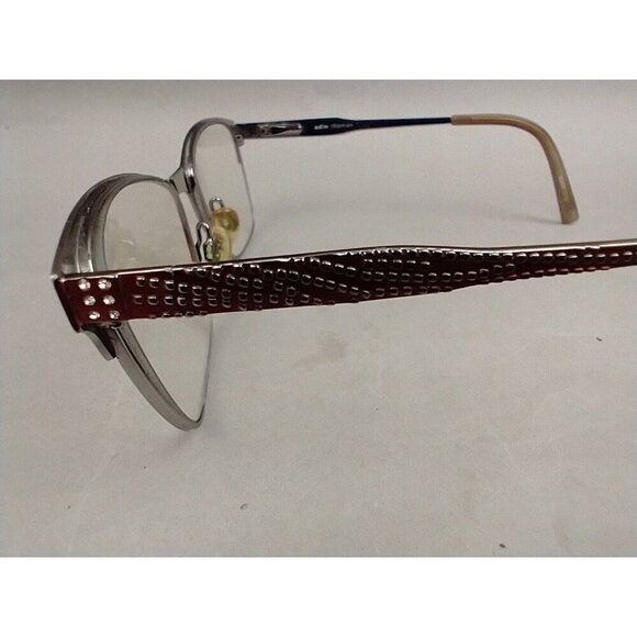 Adin Thomas Eyeglass Frames 52-16-135 Red Full Rim - Picture 5 of 9